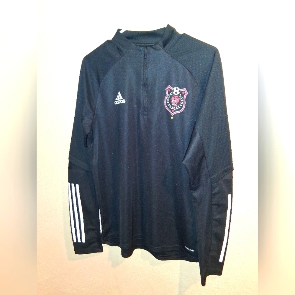 Adidas 1/4 Zip Pullover Davenport University Aero ready Soccer Performance Wear